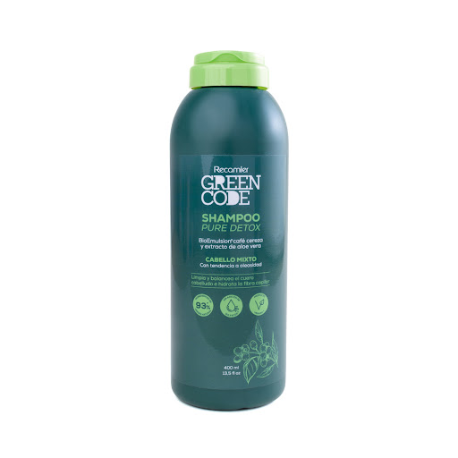 Shampoo Green Code Pure Detox Cabello Mixto Botella x 400 ml
