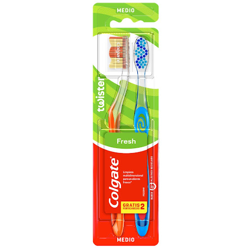 Cepillo Dental Colgate Twister Medio x 2 und