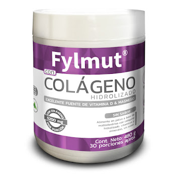 Colágeno Hidrolizado  Vitamina D + Magnesio Fylmut  Frasco x 480 gr  