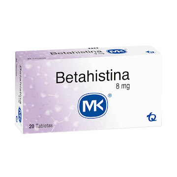 Betahistina 8 mg MK Caja x 20 Tabletas  