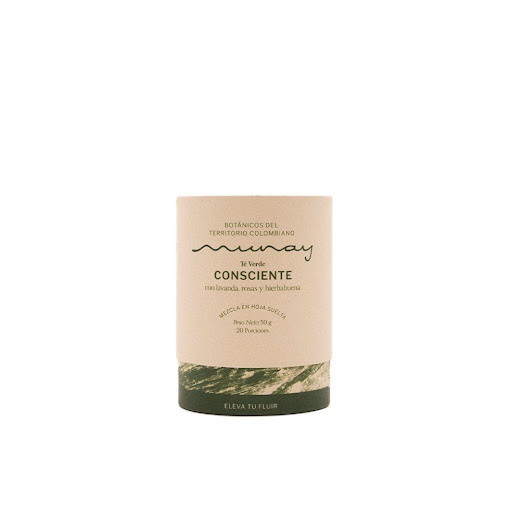 Té Verde Consciente Concentración Munay  Unidad x 1 Una combinación del diálogo abierto y los silencios cómodos que nos regalamos en espacios de amistad. Esta mezcla nos dispone para los encuentros y el compartir diario, con nosotros mismos y con los d