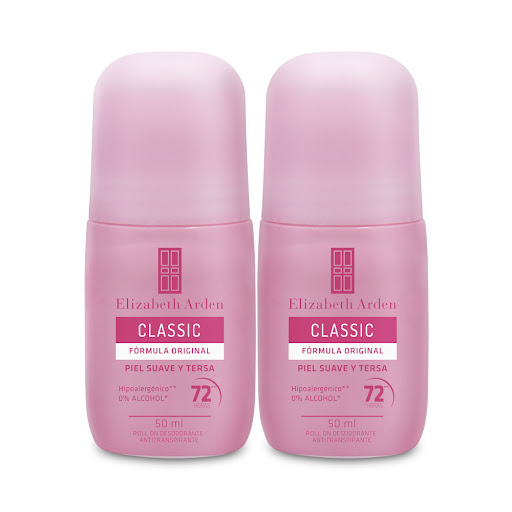 Desodorante Elizabeth Arden Classic 72 Hrs Roll On Tubo x 50 ml x 2 und