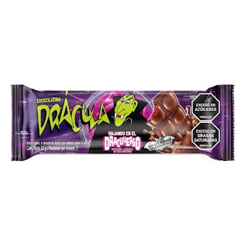 Chocolatina Drácula   Halloween con Relleno de Fresa x 42 gr 