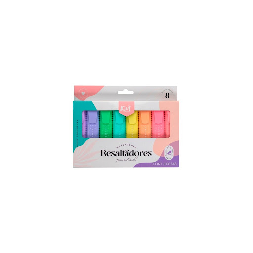 Resaltadores Kiut Pastel Caja x 8 und