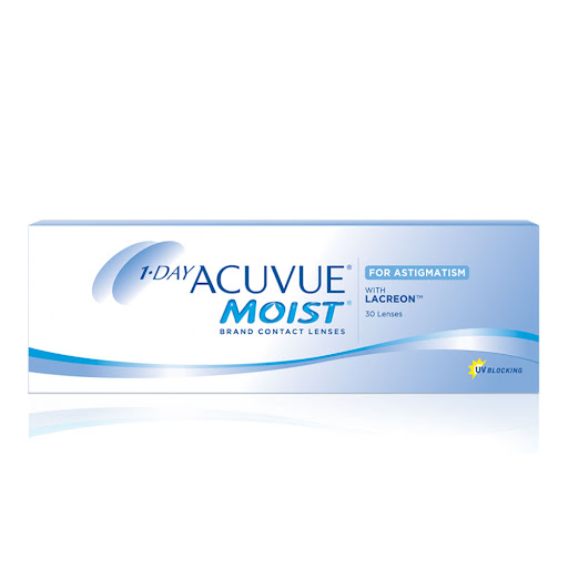 Lentes de Contacto 1 Day Acuvue Moist Para Astigmatismo Reemplazo Diario Caja x 30 und  