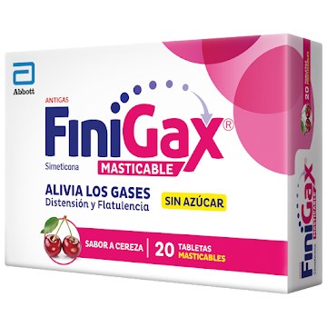 Finigax Masticable Simeticona 126 mg Abott Caja x 20 Tabletas  