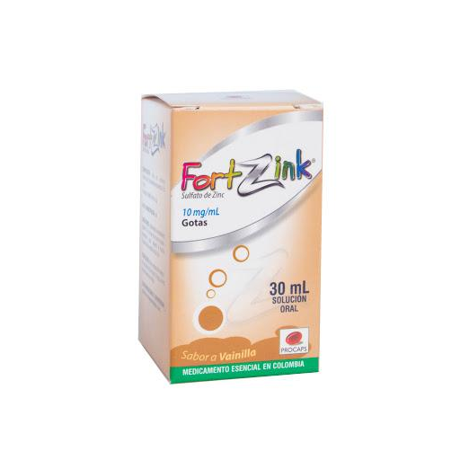 Fort Zink Sulfato de Zinc 10 mg Procaps Frasco x 30 ml