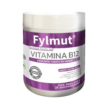 Fylmut Vitamina B12 Summa Sabor Frutos Rojos Frasco x 450 gr  