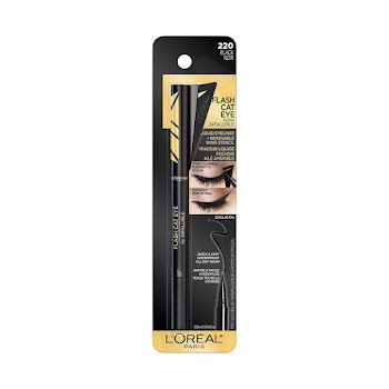 Delineador De Ojos   Líquido Loreal Paris Flash Cat Black x 0.55 ml  
