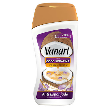 Shampoo Capilar Vanart Antiesponjado Coco Keratina x 600 ml  