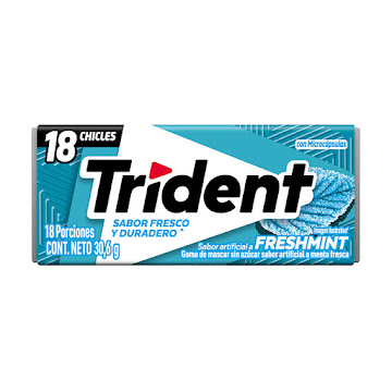 Chicle Trident Freshmint Sin Azúcar x 18 und  