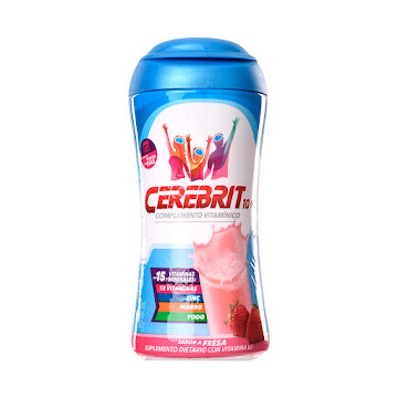 Cerebrit Fresa Complemento Vitamínico Frasco x 330 gr  