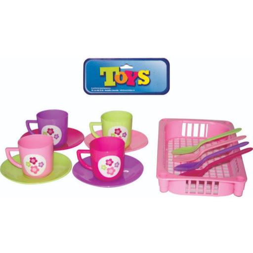 Juego De Te Canasta Bolsa Plasticos Asociados  x 1 Este set de té es perfecto para que los niños disfruten de momentos mágicos, organizando reuniones imaginarias con amigos o muñecos. Con sus pocillos, platos, cucharas y una práctica canasta, podrán r