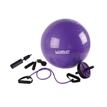 Set De Ejercicio Plus Solution + Rueda De Ejercicio + 1 Pelota Gym + 1 Bomba De Mano + 1 Tubo Tonificador undefined
