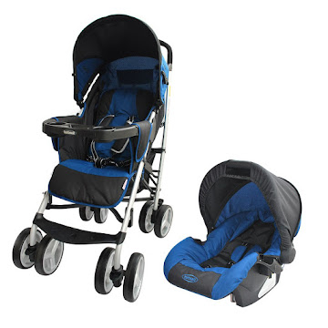 Solo Online Travel System Cross   Ultraliviano Blue Light   Coche  4 En 1 