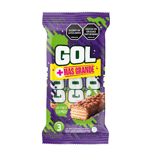 Chocolatina Gol Extra Contenido Paquete x 3 Unidades