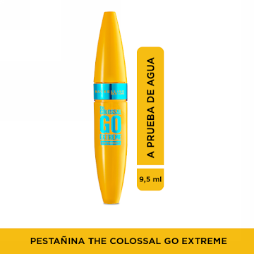Pestañina Maybelline The Colossal Go Extreme Volum Waterproof x 9.5 ml  