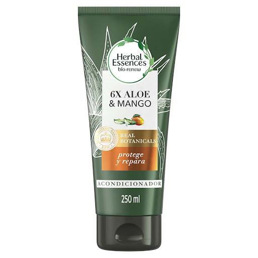 Acondicionador Herbal Essences Bio Renew x6 Aloe & Mango Protege & Repara Botella x 250 ml