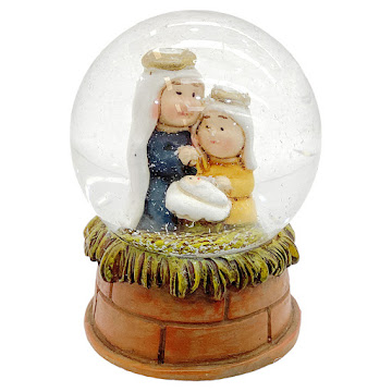 Bola de Nieve Sagrada   Familia x 6 cm Diseños Surtidos x 1 und 