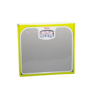 BALANZA PESA P. MECAN BR-2016 130KG BCOL Maverick  x 1 Báscula mecánica analógica diseñada para el monitoreo del peso corporal. Su mecanismo de precisión permite mediciones confiables hasta 130 kg. Fabricada en plástico y aluminio, es resistente y fácil d