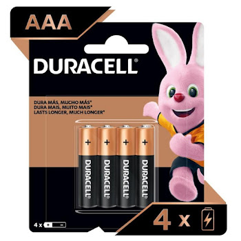 Pilas Duracell AAA Blister x 4 und  
