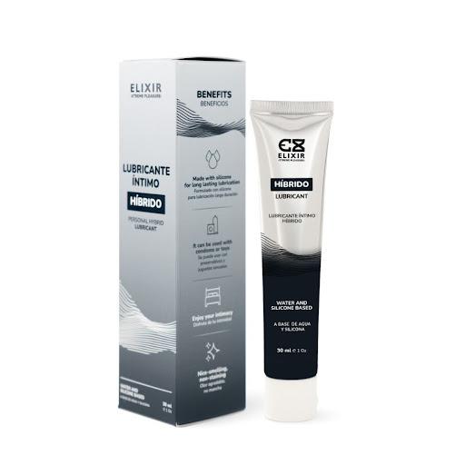 Lubricante intimo Hibrido Elixir 30ml Elixir Caja x 30 Lubricante intimo Hibrido Elixir 30 ml: formula hibrida agua y silicona. Lubricacion de larga duracion.