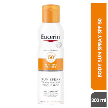 Protector Solar Spray Eucerin Sensitive Protect Toque Seco SPF50 x 50 ml  
