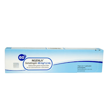 Ngenla Somatrogón 60 mg/Solución Inyectable Subcutánea 1.2 ml Pfizer Caja x 1 Aplicador Precargado  