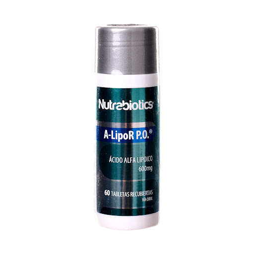 A-Lipor Ácido Alfa Lipoico 600 mg Nutrabiotics Frasco x 60 Tabletas