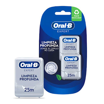 Hilo Dental Oral B Expert para una Limpieza Profunda 25 mts Blíster x 2 und  