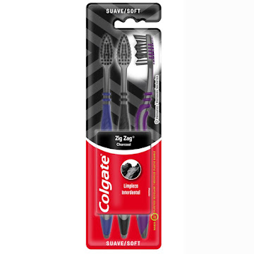 Cepillo Dental Colgate Zig Zag Carbon x 3 und  