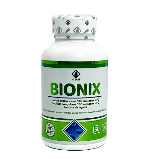 PROBIOTICOS BIONIX FRASCO X 60 DISCOS NT LABS BIONIX FRASCO x 1
