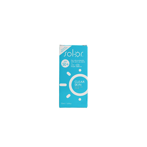 Protector Solar Sol - Or Clear Skin SPF 50+ x 50 ml