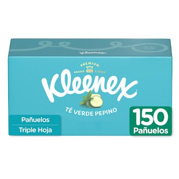 Pañuelos Faciales Klennex Té Verde Pepino Caja x 150 und  