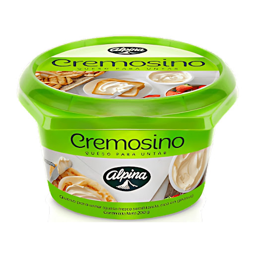 //QUESO ALPINA CREMA PARA UNTAR CREMOSINO X200G                         