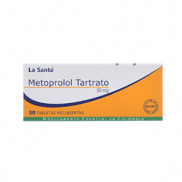 Metoprolol La Santé 50 mg Caja x 30 Tabletas  
