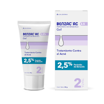 Gel Benzac Ac Tratamiento Acné 25 Porciento x 60 gr  