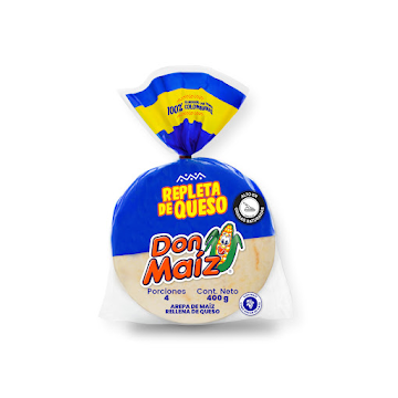 Arepa Don Maiz Rellena De Queso 400 gr x 4 und  