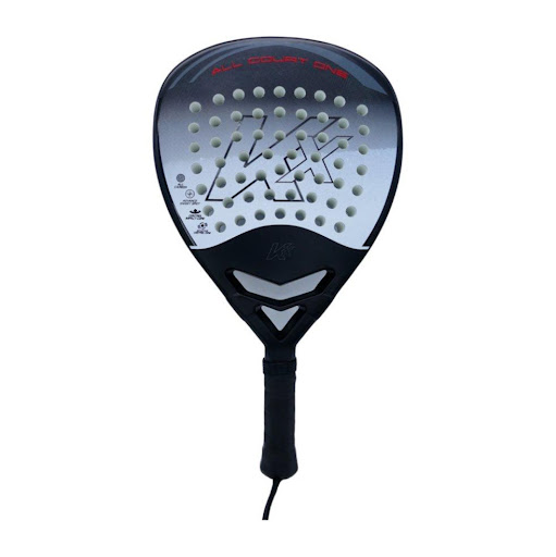 Raqueta De Padel Carbon All Court One Kx By K6 (Gris/Blanco) KX BY K6 Papeleta x 1 DESCRIPCIÓN DEL PRODUCTOMODELO: KX CARBON ALL COURT ONE.- ALL CARBON: que garantiza resistencia, ligereza y durabilidad.- ADVANSE SWEET SPOT: gracias a la combinación perfecta entre el tamaño y la for