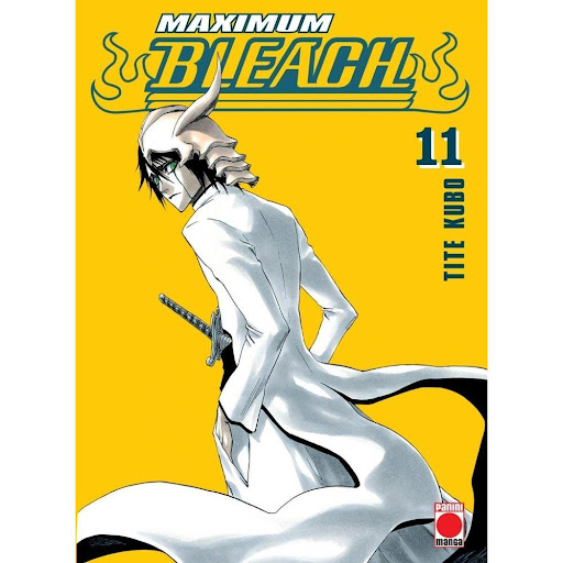 Maximum Bleach No. 11 Panini Libro x 1.0 MAXIMUM BLEACH No.11  Ichigo Kurosaki no es un quinceañero normal y corriente… puede ver espíritus y tiene un contacto innato con el más allá, al que sacará provecho tras conocer a un shinigami (ángel