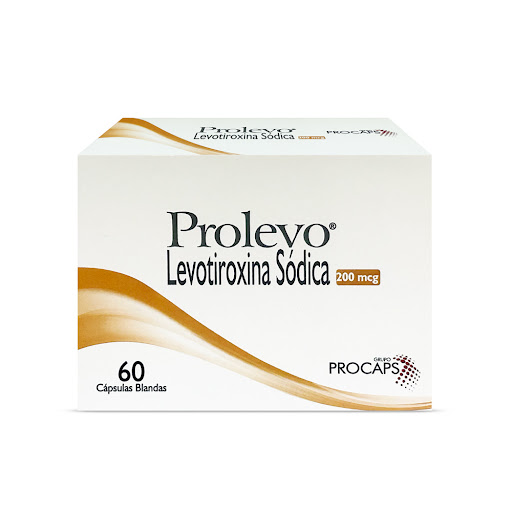 Prolevo Levotiroxina Sódica 200mcg Procaps Caja x 60 Cápsulas