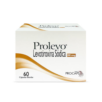 Prolevo Levotiroxina Sódica 200mcg Procaps Caja x 60 Cápsulas  