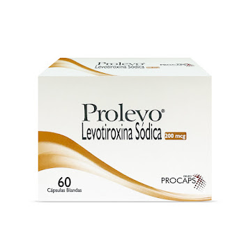 Prolevo Levotiroxina Sódica 200mcg Procaps Caja x 60 Cápsulas  