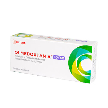 Olmedoxtan A Olmesartan 40mg + Amlodipino 10mg Caja x 30 Tabletas  
