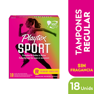 Tampones Playtex Sport Regular x 18 und  