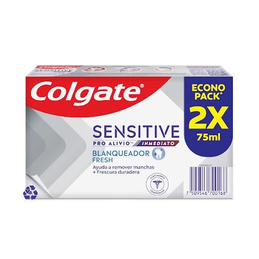 Crema Dental Sensibilidad Colgate Sensitive Pro Alivio Inmediato Blanqueadora Fresh 2 Pack x 110 gr