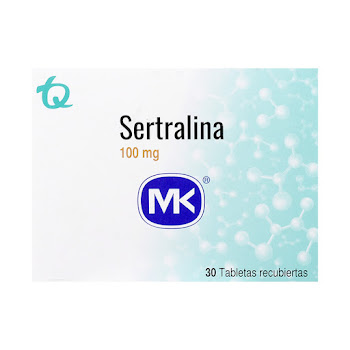 Sertralina 100 mg MK Caja x 30 Tabletas  