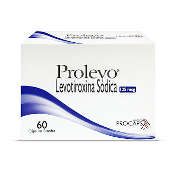 Prolevo Levotiroxina Sódica 125mcg Procaps Caja x 60 Cápsulas  