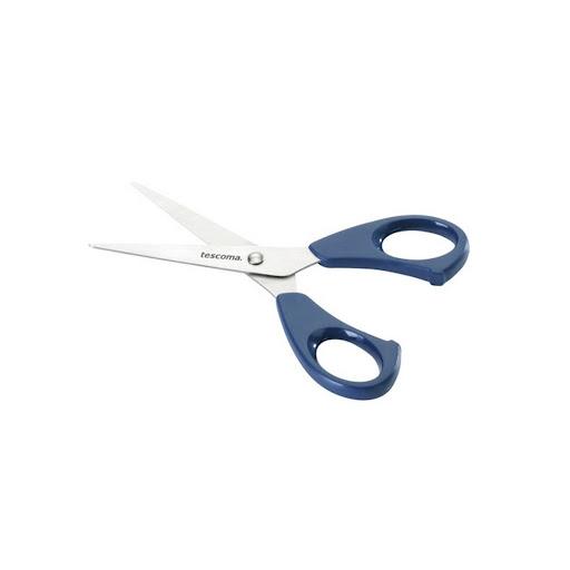 Tijeras Domesticas 16 Cm Presto Tescoma Caja x 1 Excelente para cortar fácilmente todo tipo de materiales comunes, papel, tela, etc. Fabricadas en acero inoxidable de primera calidad y plástico resistente, mangos cómodos con tratamiento antideslizan