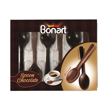 Cucharas Bonart Navidad   De Chocolate Oscuro Y Leche x 48 gr 